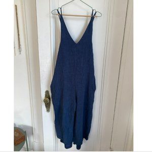 Lulu's Navy Tank Jumpsuit, Sz L